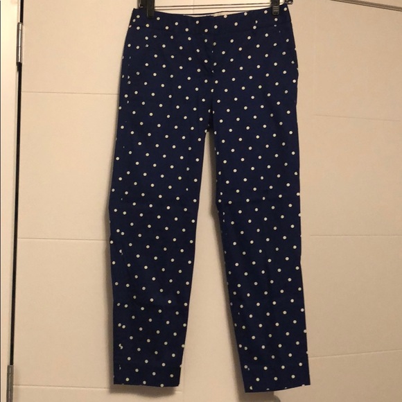 J crew polka dotted trousers - Picture 2 of 3